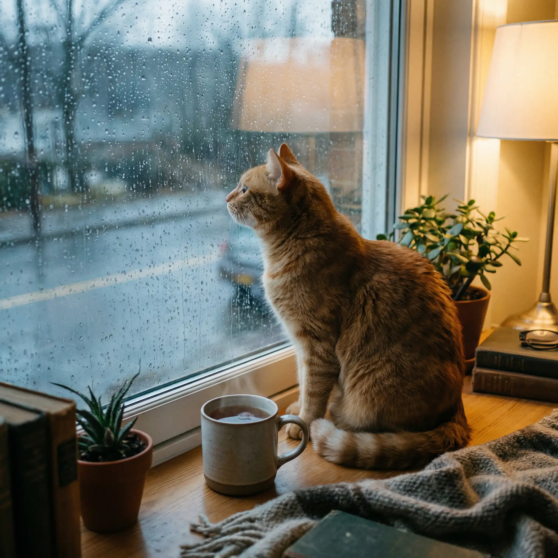 猫咪望着窗外的雨 - FREE?性护士VIDOS呻吟